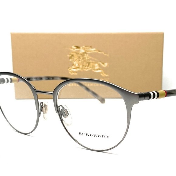 Burberry Matte Gunmetal Men's Eyeglasses!